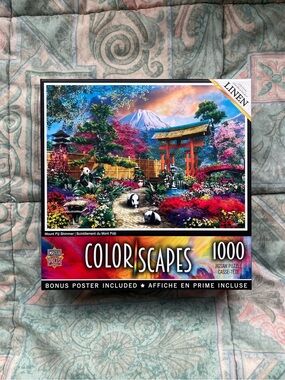 Master Pieces Colorscapes Mount Fiji Shimmer 1000 piece puzzle